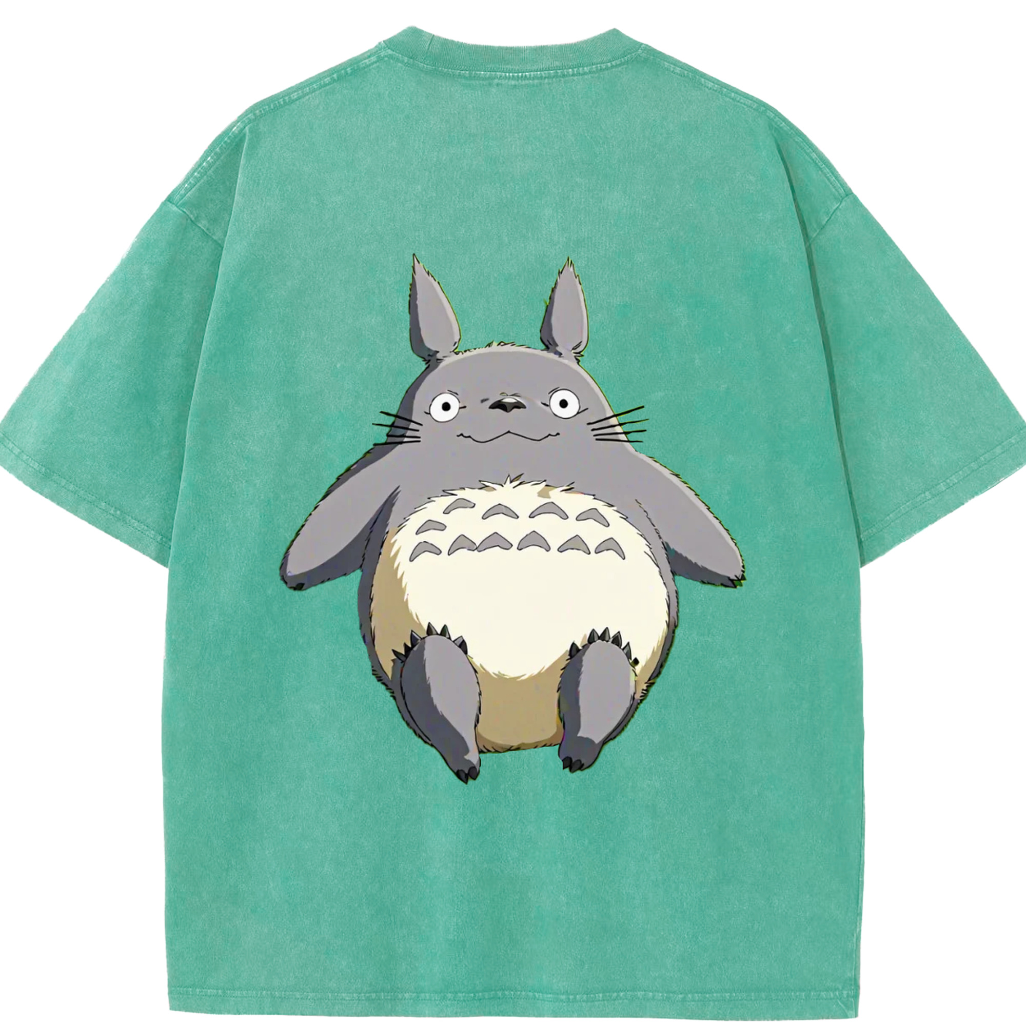 （画像用） となりのトトロ 草壁メイ 草壁サツキ My Neighbor Totoro Satsuki Kusakabe Mei Kusakabe 綿100% ヴィンテージ風 半袖Tシャツ（背面プリント）